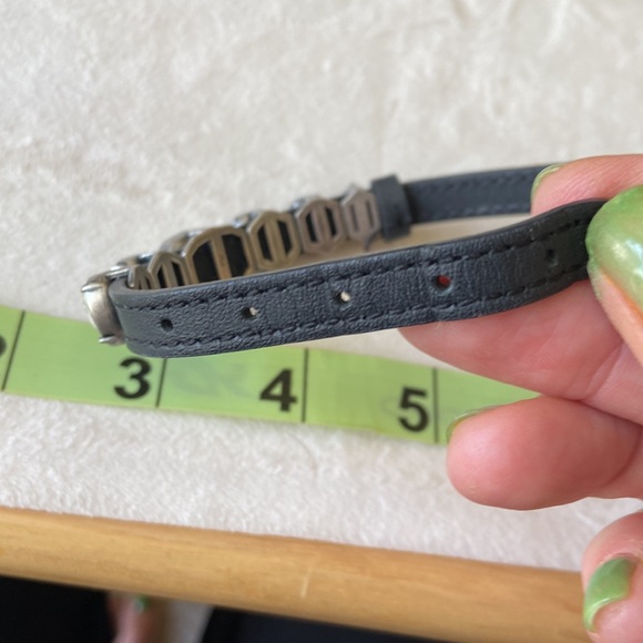 Touchstone Crystal Leather & Faceted Swarovski Crystals Bracelet - Picture 5 of 5